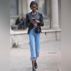 Lord and Taylor jeans with frayed hem